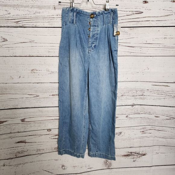 Free People High Rise Jeans Size 0 NWOT - Picture 3 of 5
